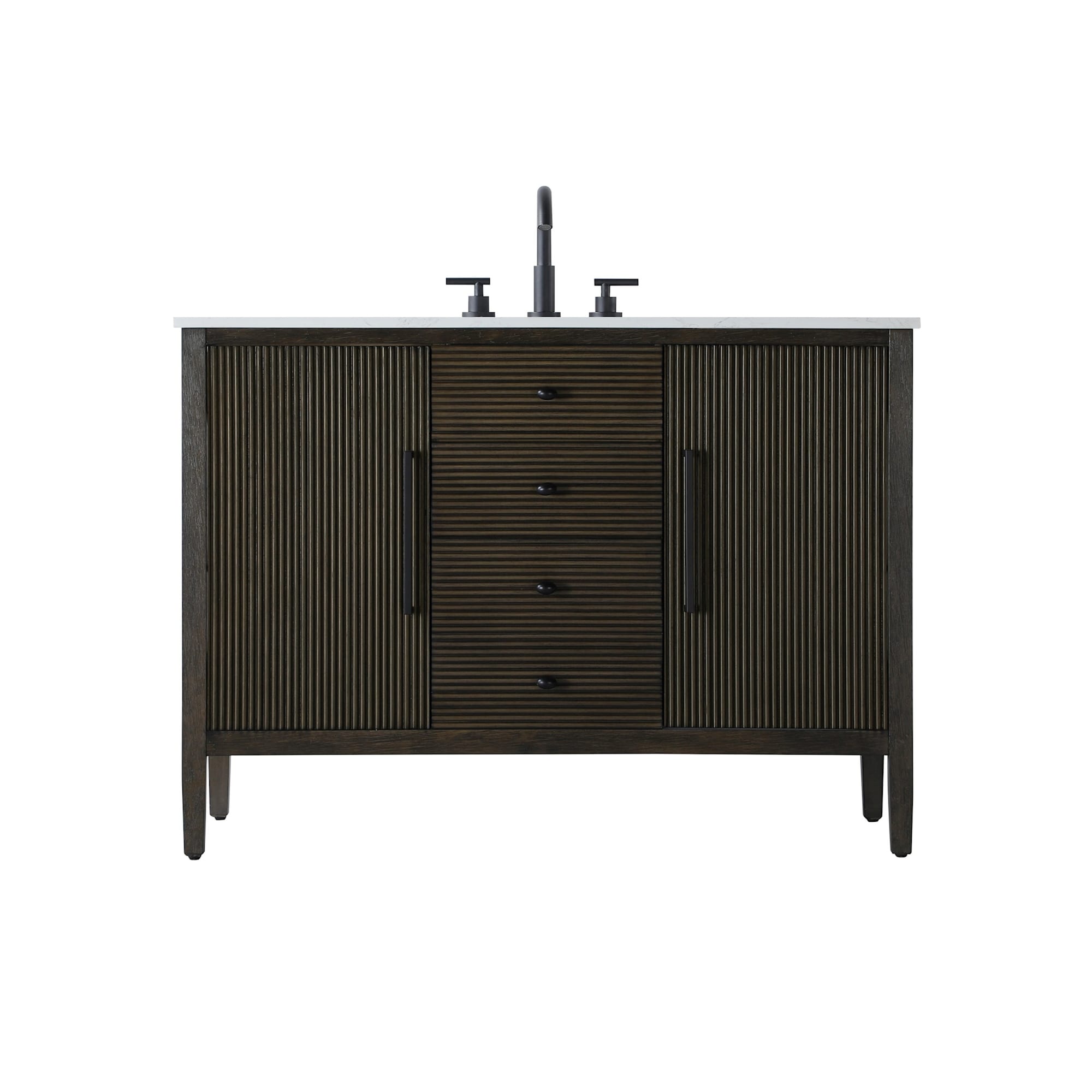 Elegant Lighting VF29648 Blakely 48" Free Standing Single Basin Vanity