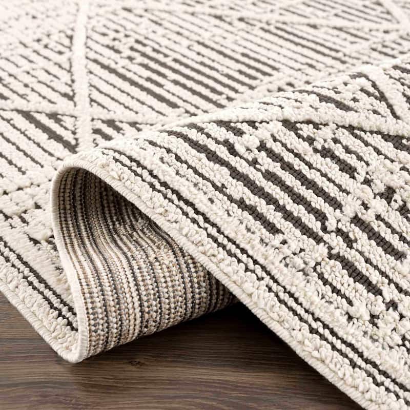 Hauteloom Munich Modern Farmhouse Bohemian Neutral Area Rug