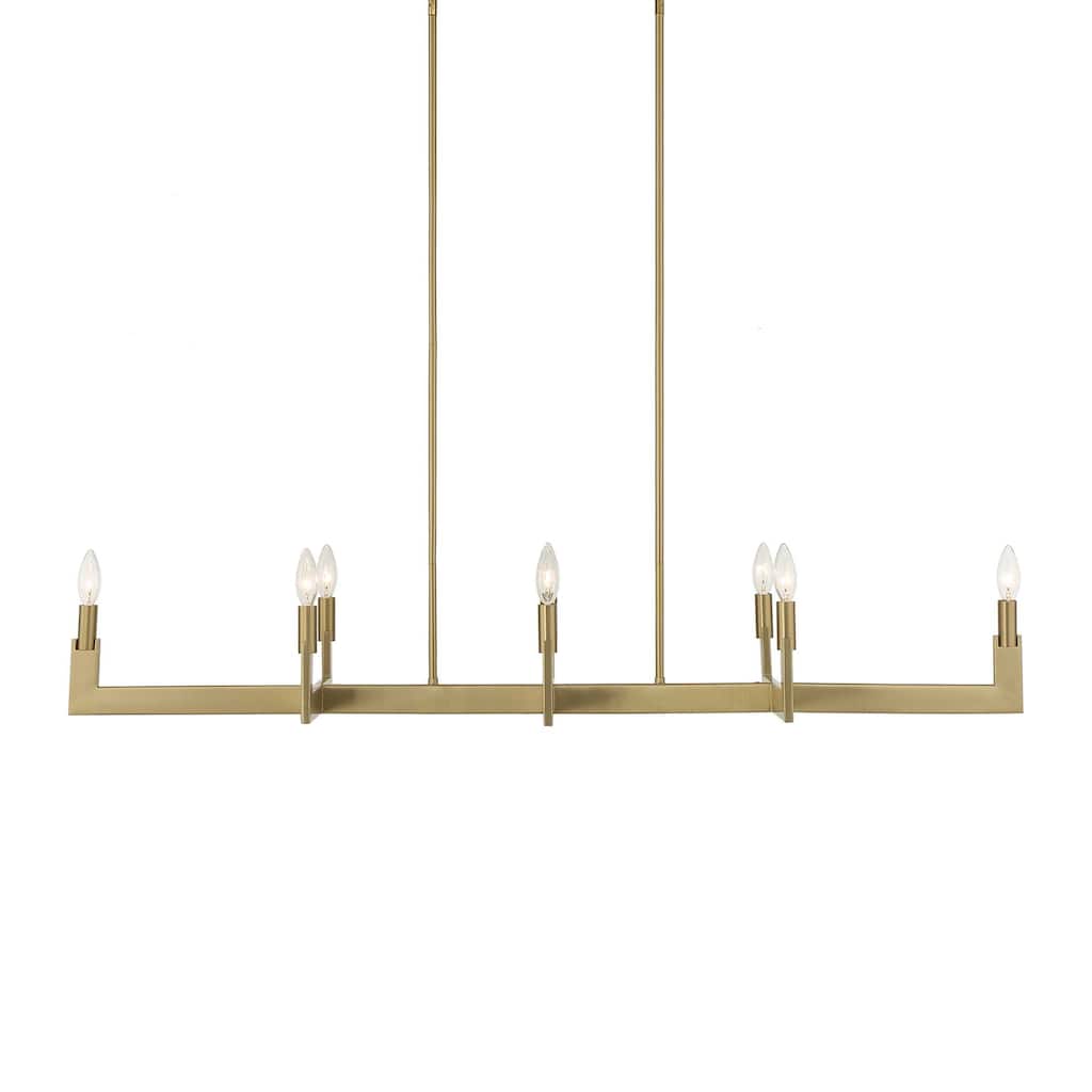 Uttermost Cordoba 8 Light Linear Chandelier - 51.5"W x 14.25"D x 8.5"H