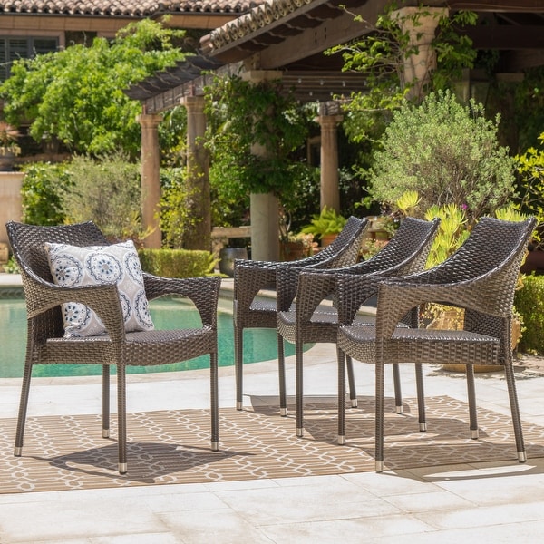 Cliff Outdoor Wicker Chairs Set by Christopher Knight Home. Opens flyout.