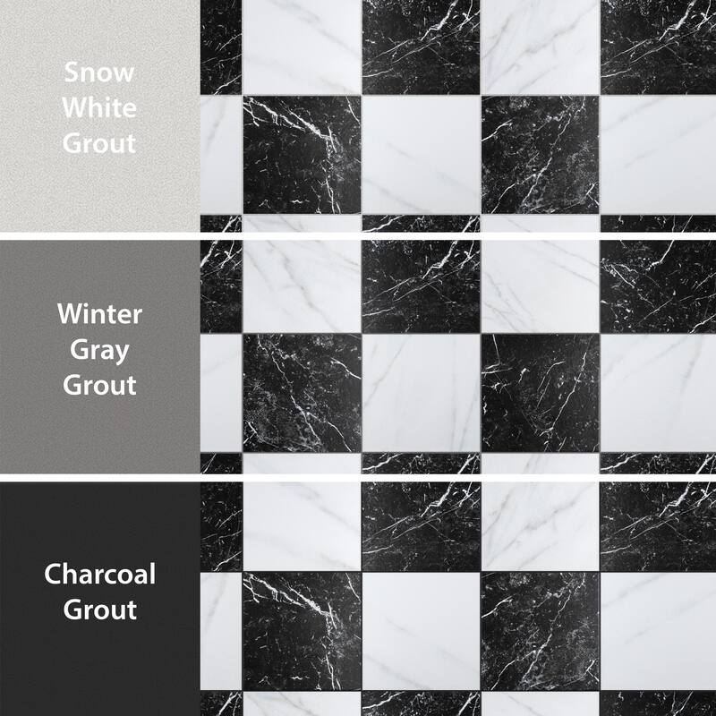 Merola Tile Merzoni Checker Ruzzini 17-7/8" x 17-7/8" Porcelain Floor and Wall Tile