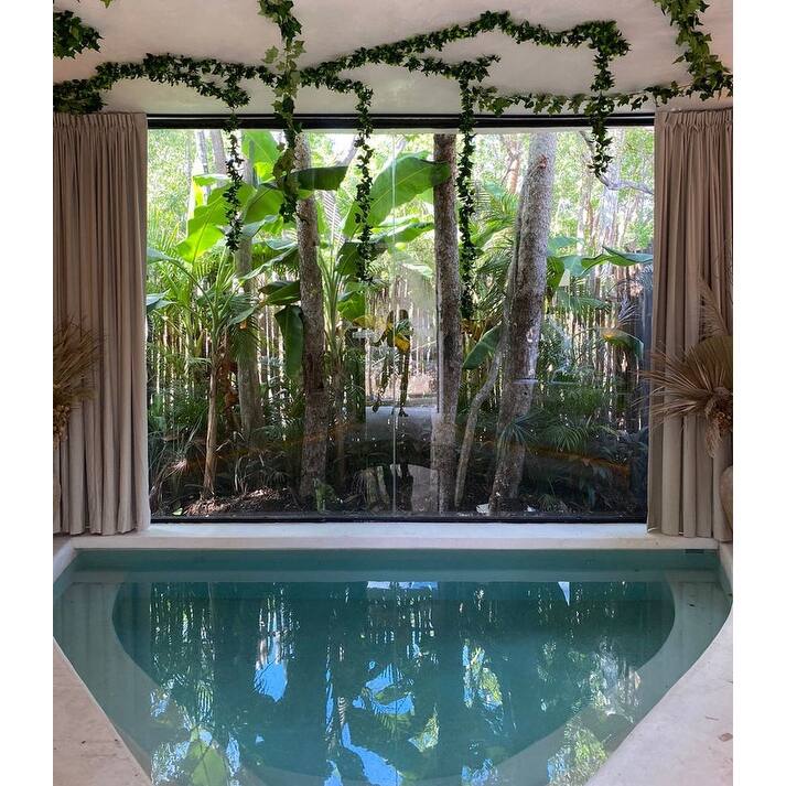 Faux Cancun Garland for Outdoor and Indoor Use - Green - N/A