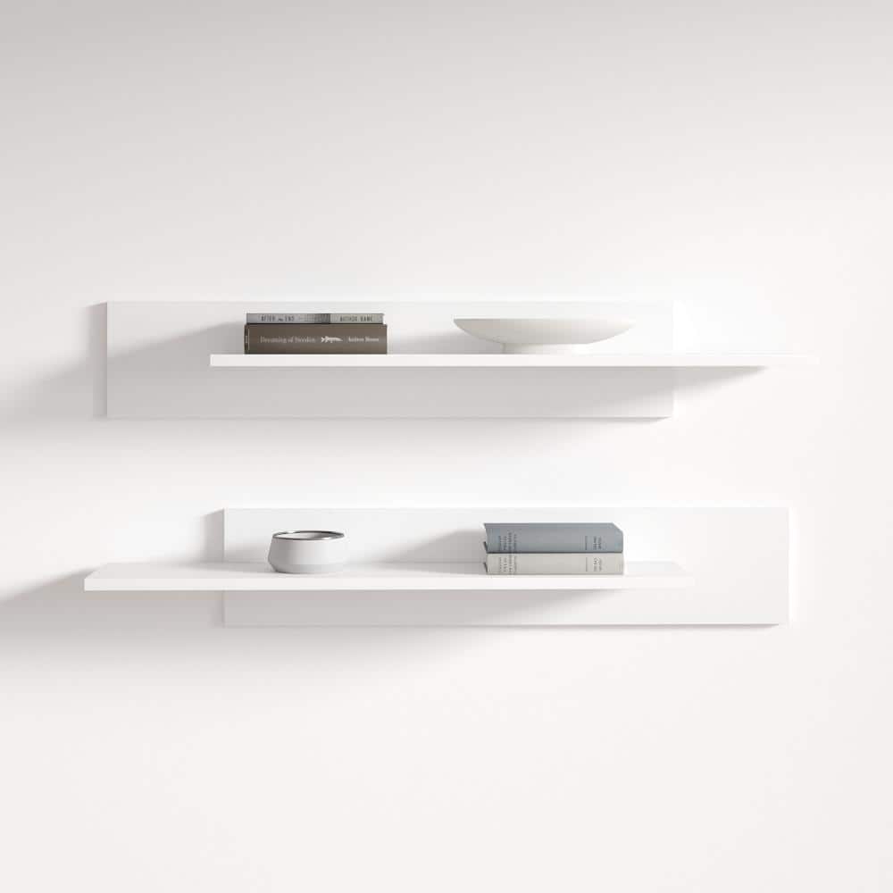 Meble Furniture Wall-mounted Shelf (Set of 2) (48"W x 8"H)