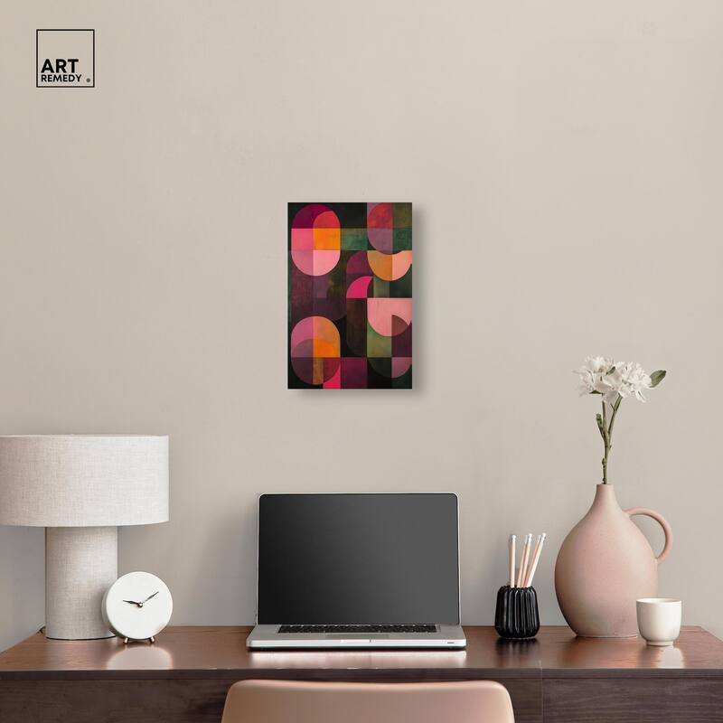 Bauhaus Romance Canvas by Art Remedy, Gallery Wrapped