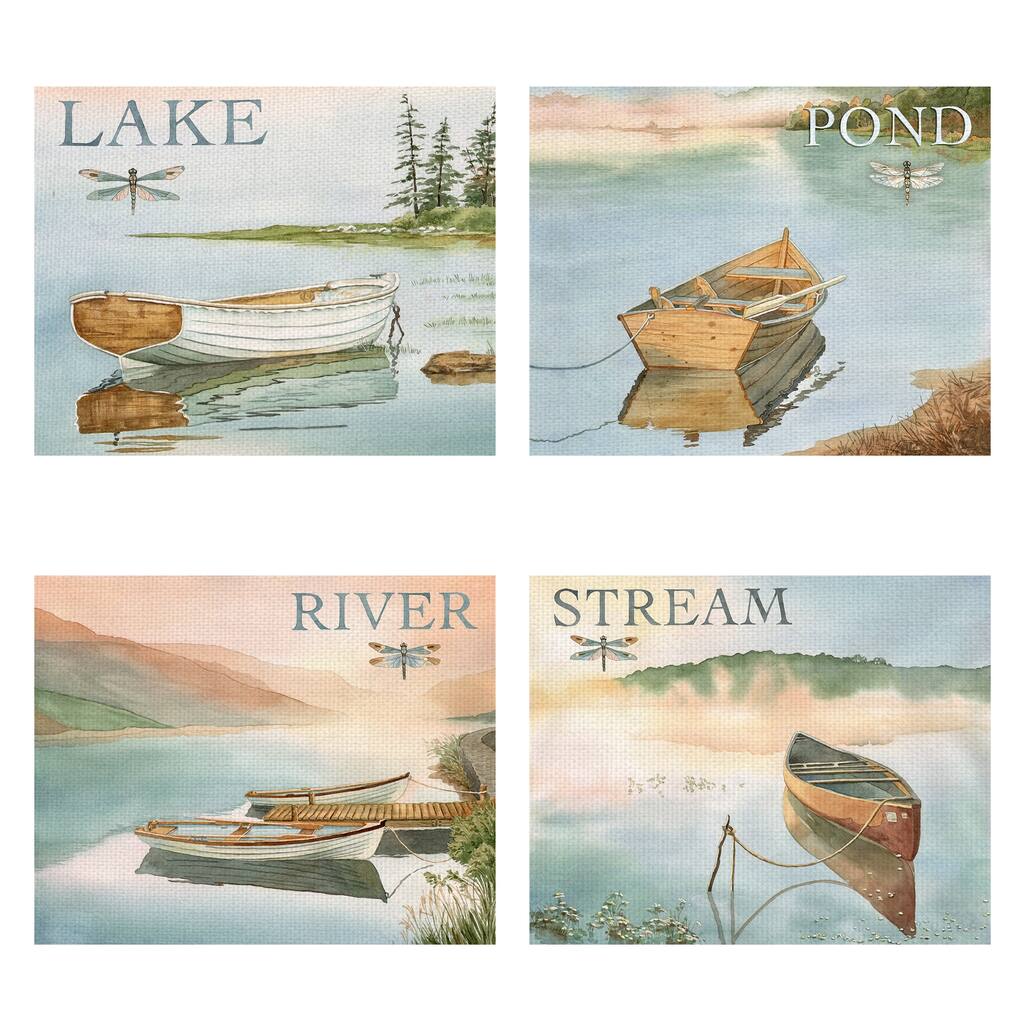 The Lake, Pond, River, Stream by Lynnea Washburn Canvas Art Prints