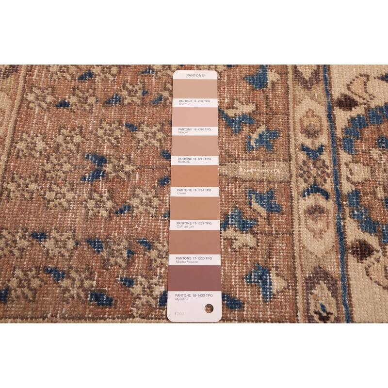 ECARPETGALLERY Hand-knotted Kayseri Vintage Brown Wool Rug - 6'9 x 9'9