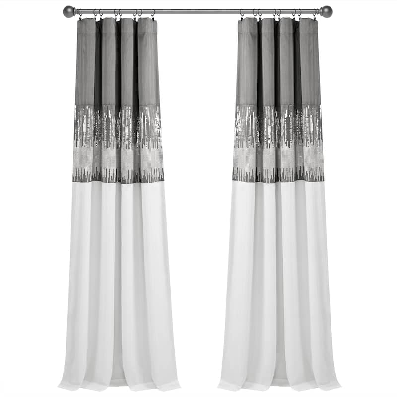 Lush Decor Night Sky 100 Percent Lined Blackout Window Curtain Panel Single