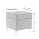 preview thumbnail 10 of 149, Adeco Square Storage Ottoman 17 inch Footstool