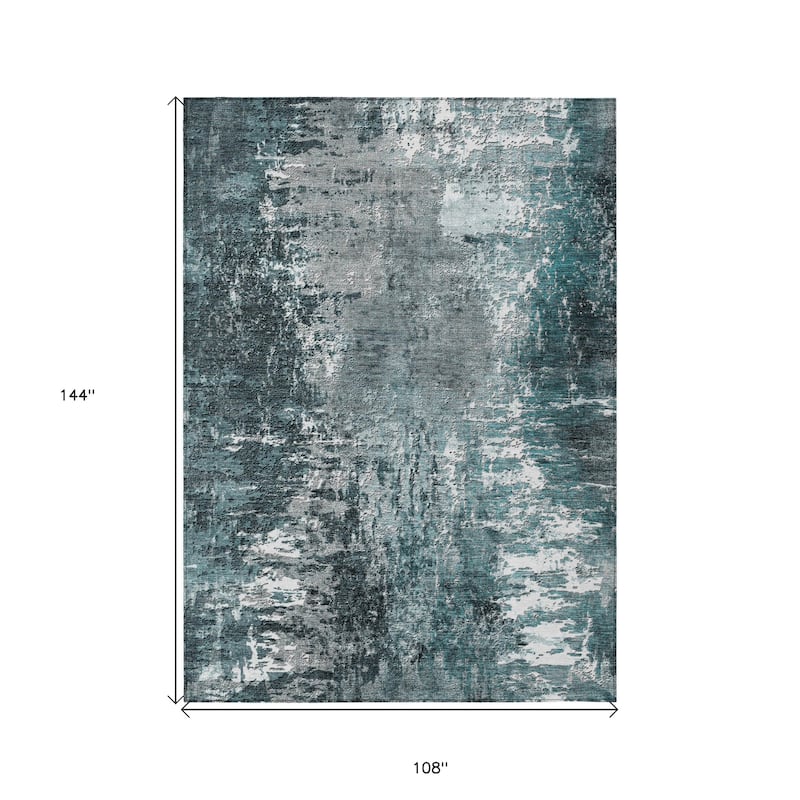 HomeRoots Abstract Transitional Rectangle Outdoor Rug