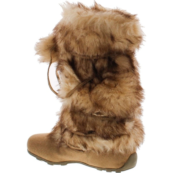 Blossom Womens Tara-Hi Pom Pom Winter Fashion Boots