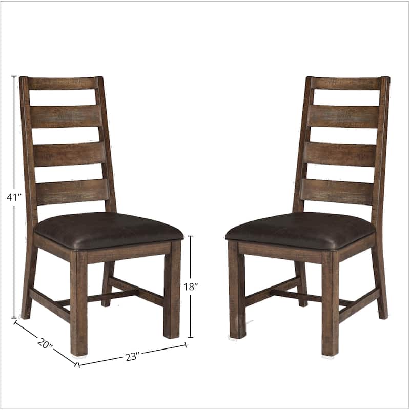 Taos Canyon Brown Rustic Dining Chair (Set of 2)