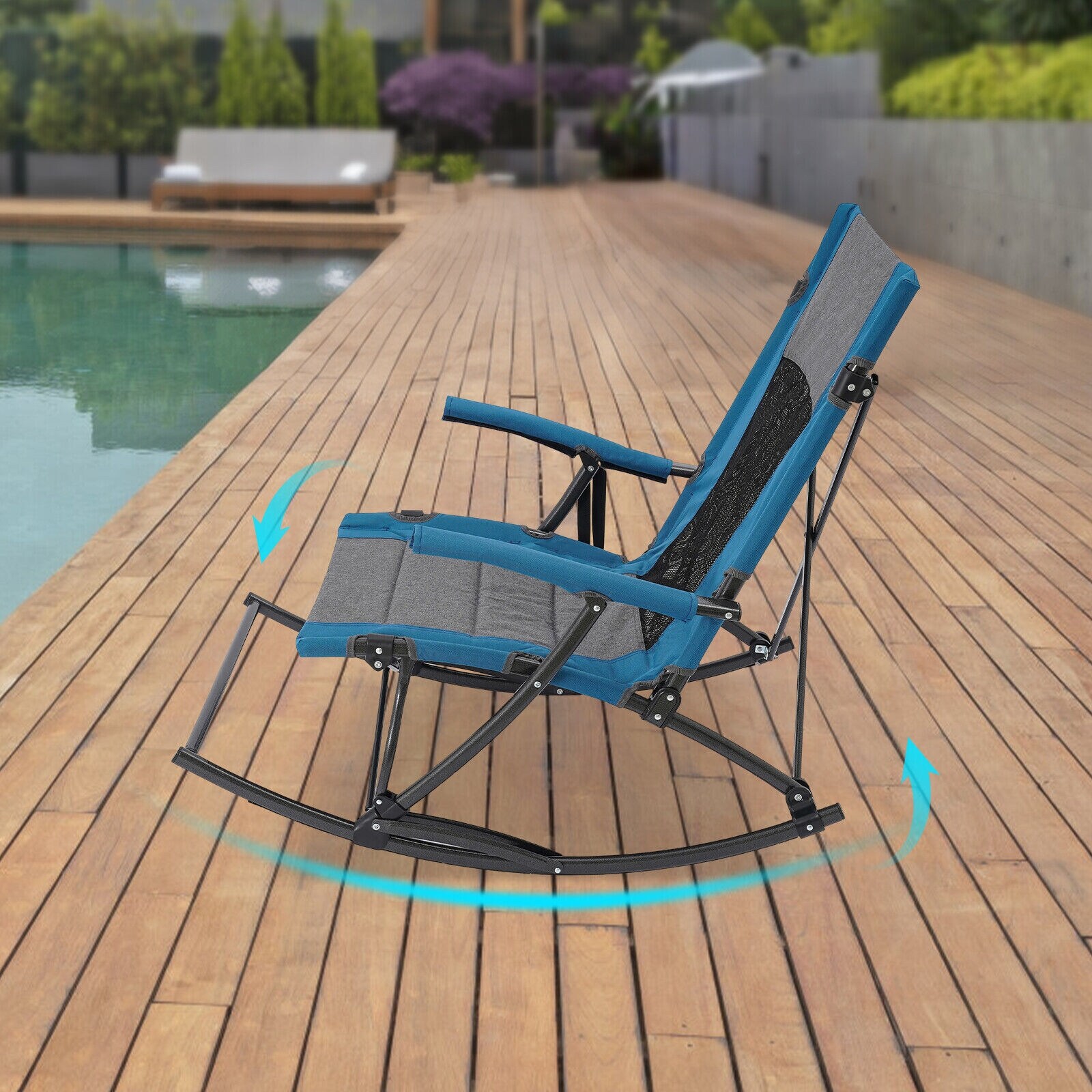 Folding Rocking Camping Chair Foldable Rocking Chair - Bed Bath
