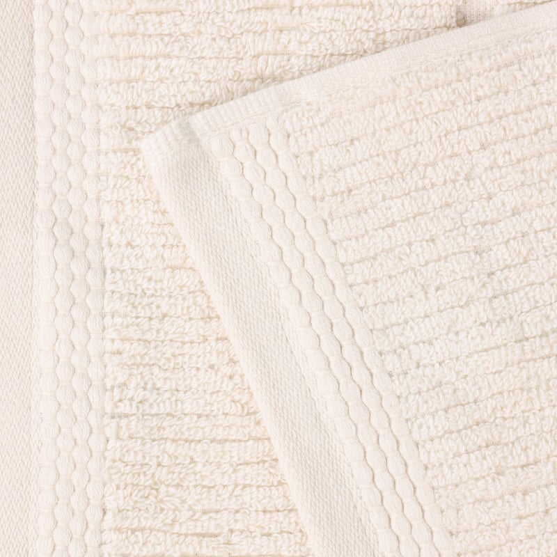 Superior Milo Smart Twist Viscose Cotton Blend Face Towels Washcloths, Set of 12