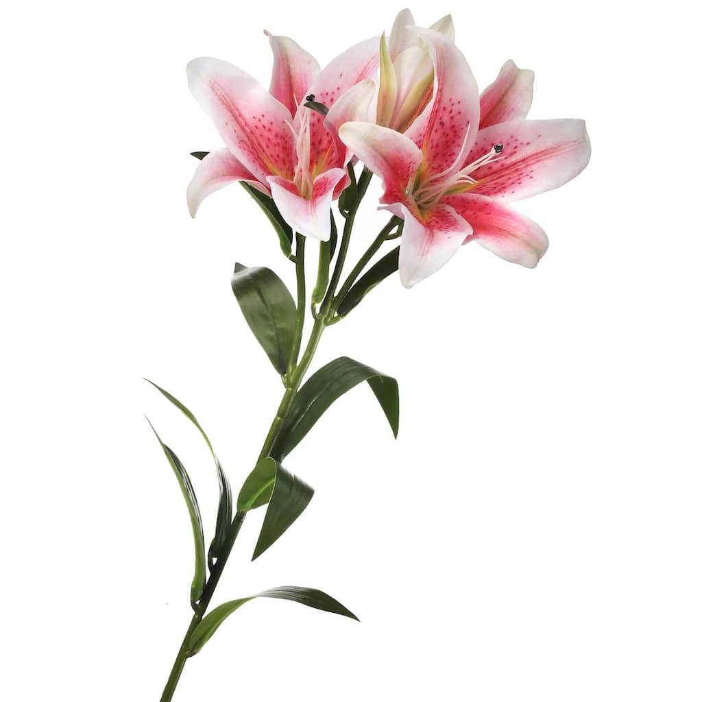 34" Natural Touch Lily Set of 3