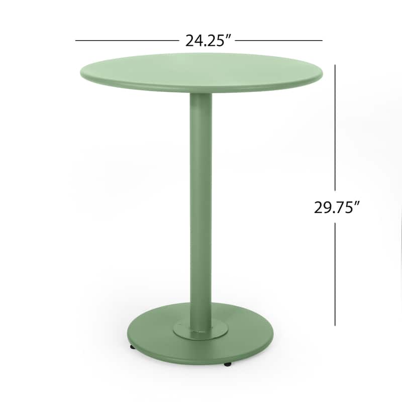 Roomfitters Terra Nova Outdoor Bistro Set 3-Piece Patio Dining Furniture with Round Table and 2 Chairs