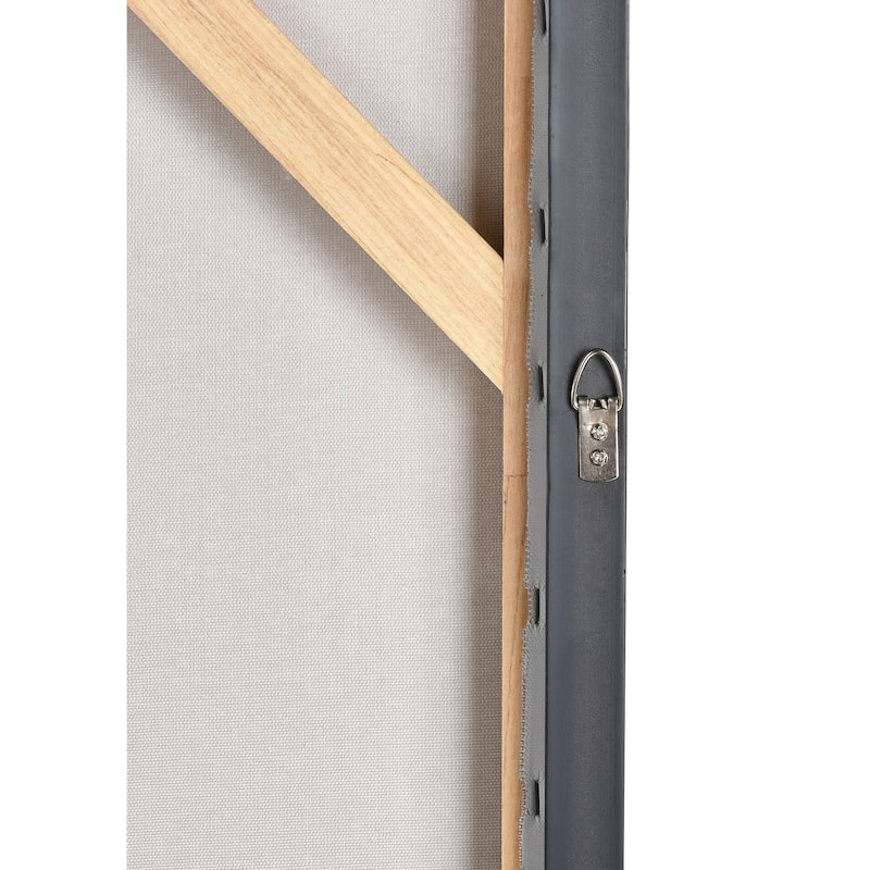 Elk Home Gambit Silver Fabric 20 Inch Wide Wall Art