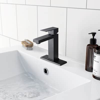 Single Hole Faucet with Deck Bathroom Sink