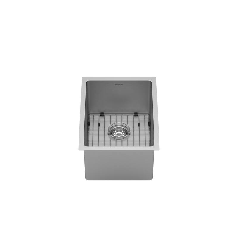 Karran Elite series 16 Gauge Stainless Steel 15 in. Undermount Bar Sink Kit