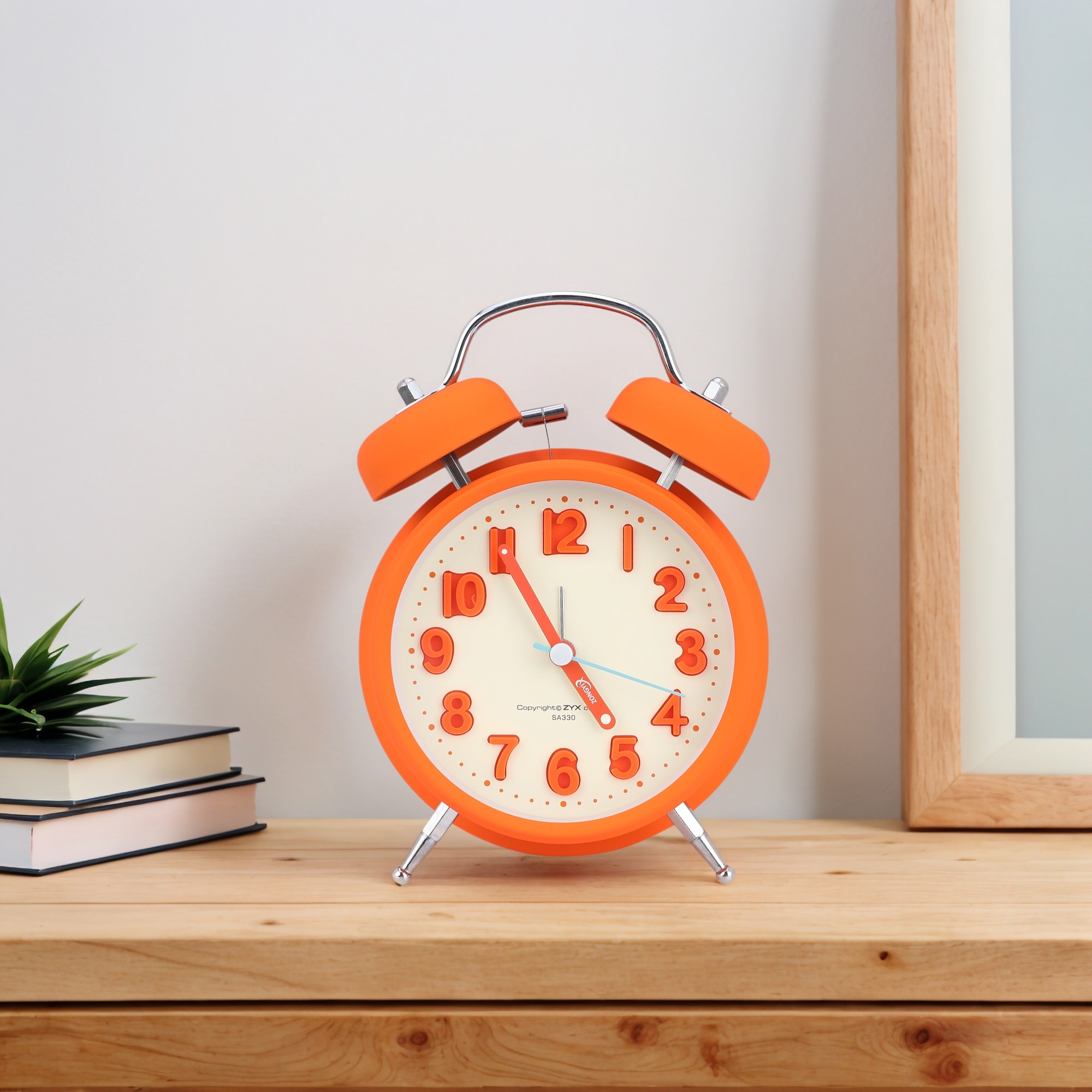 Loud Alarm for Deep Sleepers Twin Bell Alarm Clock, Digital Dial for Bedroom and Home Decoration - 4.6"L x 2.2"W x 6.6"H