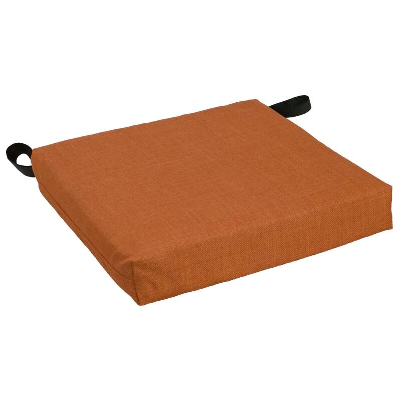 16-inch Indoor/Outdoor Solid Chair Cushions (Set of 4) - 16 x 16