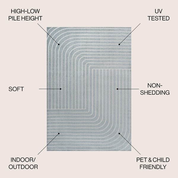 dimension image slide 24 of 33, JONATHAN Y Aarhus Minimalist Angle Geometric Ivory/Cream Area Rug
