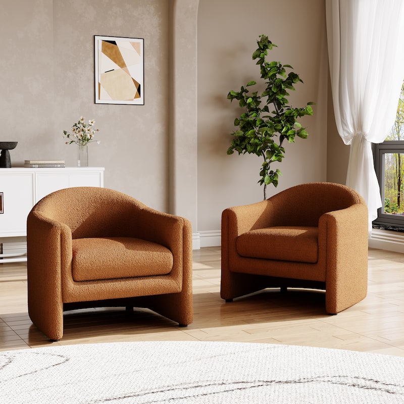 Modern 32.3" wide Upholstered Accent Chairs Set of 2
