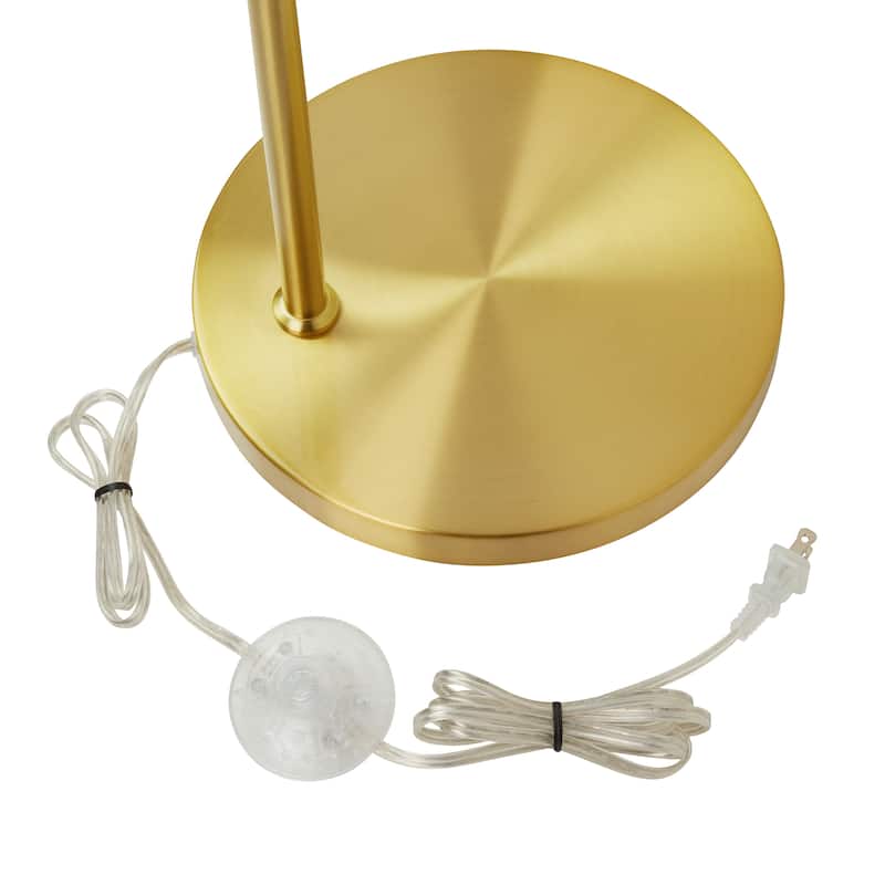 Frederick River of Goods Gold Metal and Glass Candlestick Floor Lamp
