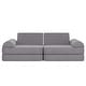 preview thumbnail 35 of 75, Soft Foam Modular Kids Play Couch with 6 Sectional Sofa Pieces - 27.5"D x 56"W x 17.25"H