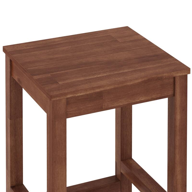 45 in. Outdoor 3-Piece Patio Bar Set with Rectangular Patio Bar Table and Counter Height Bar Stools