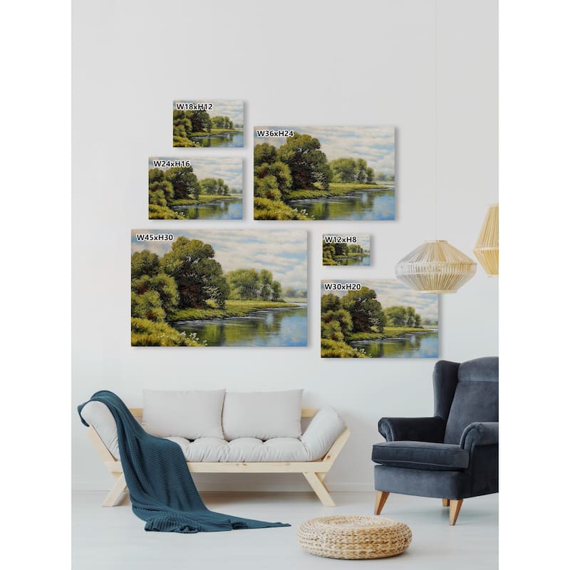 Lake Days Print on Wrapped Canvas