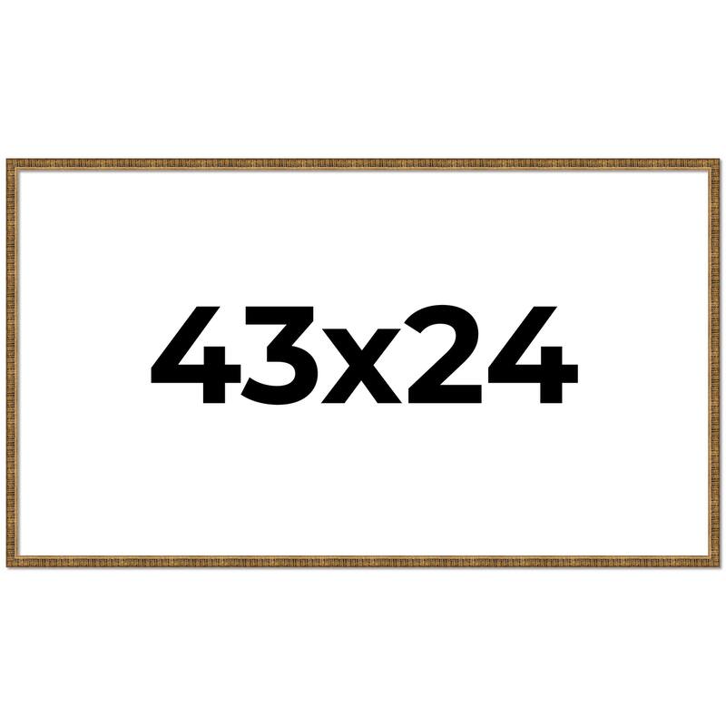 43x24 Frame Gold Picture Frame - Complete Modern Photo Frame Includes