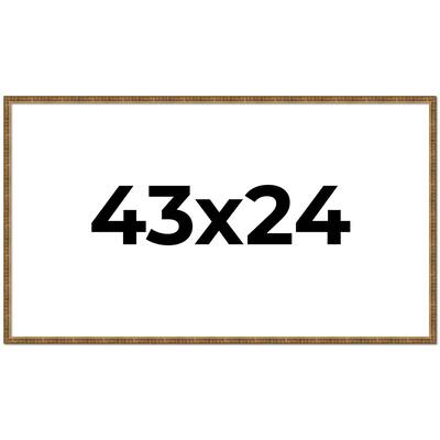 43x24 Frame Gold Picture Frame - Complete Modern Photo Frame Includes