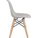 Thumbnail 6, 2xhome Set of 2 Light Grey Modern Kids Toddler Size Molded Plastic Armless Chair for Children's Room Natural Wood Eiffel Legs. Changes active main hero.