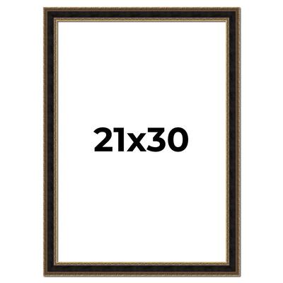 21x30 Frame Gold Antique Vintage Sold Wood Picture Frame | 1.75 Inch