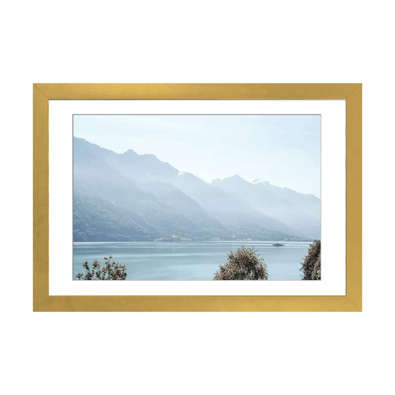 iCanvas "Lake Brienz Layers" by Henrike Schenk PFA - Gold - 16x24x1