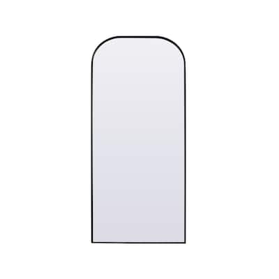 Indigo Home Metal Frame Arch Full Length Mirror 32x76 Inch