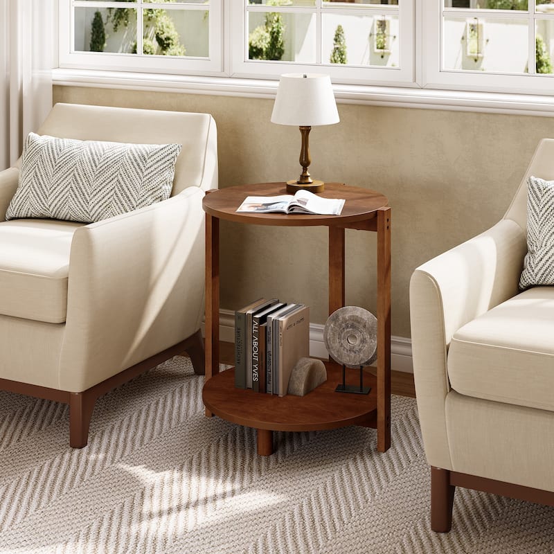 Solid Wood Side Table for Living Room