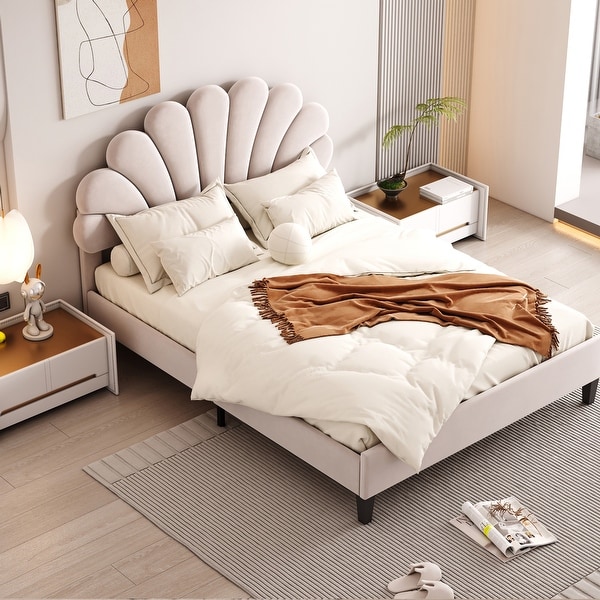 Wood deals flower headboard