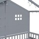 preview thumbnail 23 of 22, Wooden Twin Size House Bed with Shelves, Kids Bed with Sparkling Light Strip