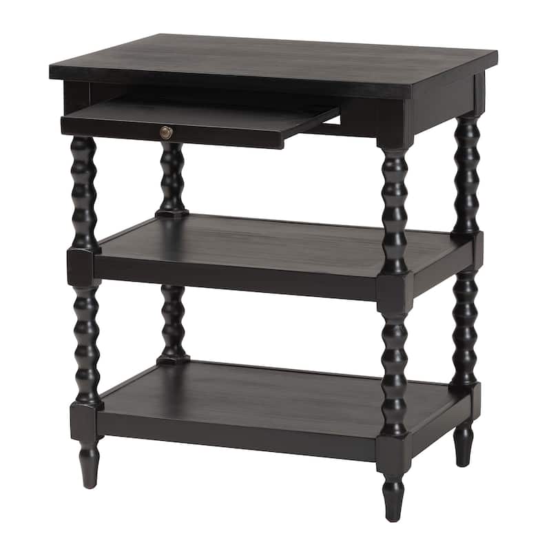 Imogene Retro-Modern Walnut Brown Finished Wood End Table