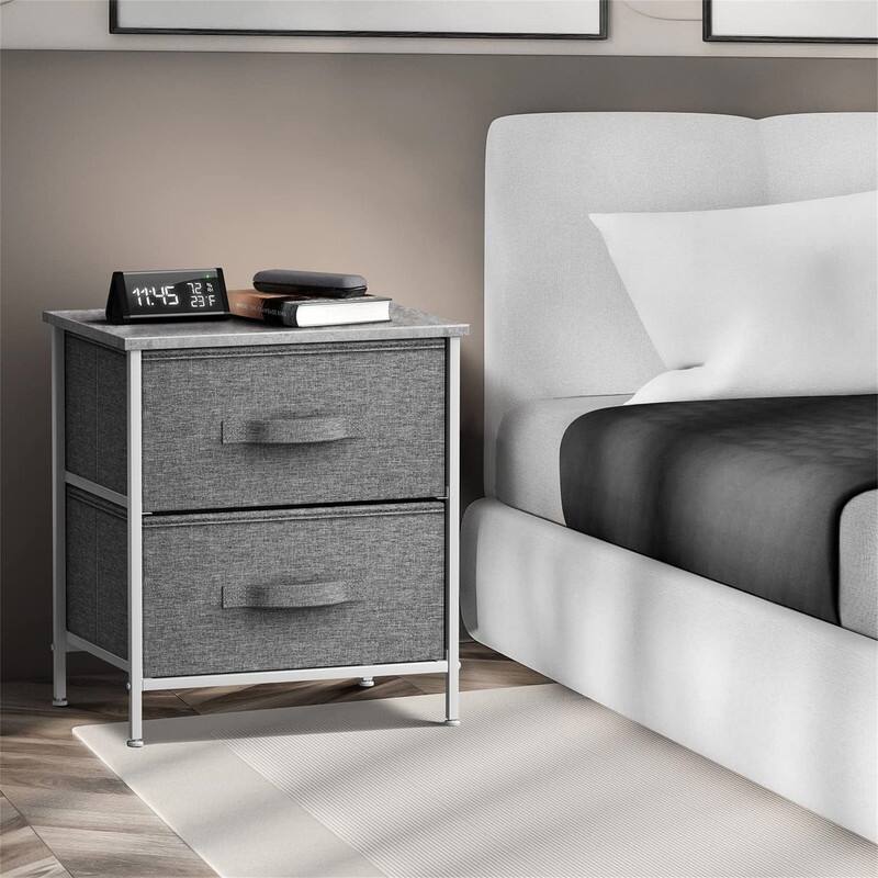 Nightstand with 2 Drawers