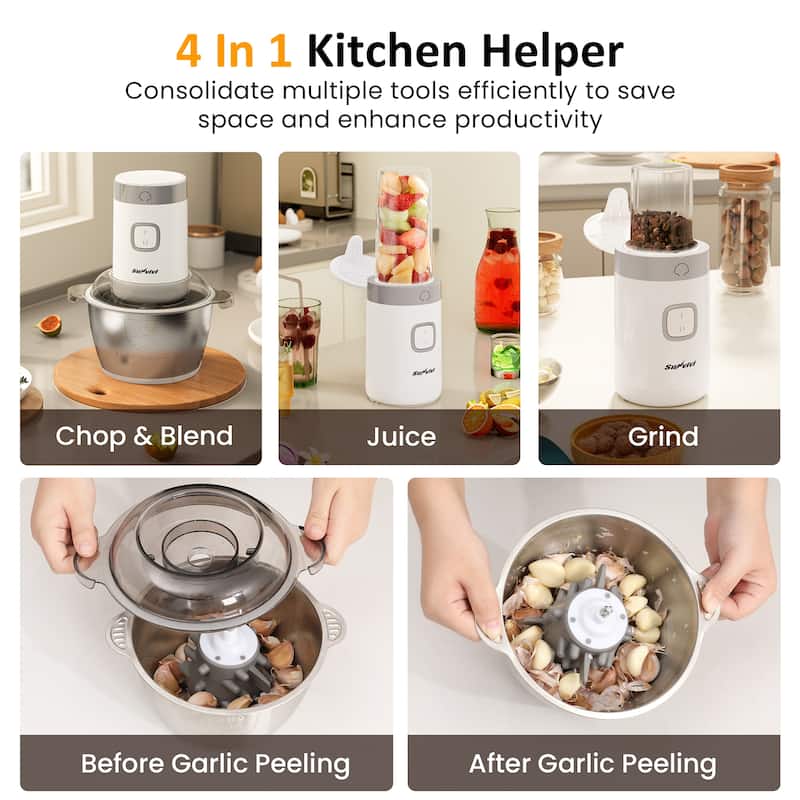 Multifunctional Meat Grinder, Blender and Food Processor Combo