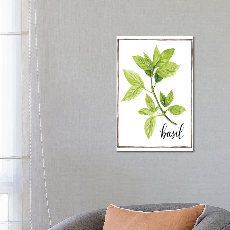 iCanvas "Watercolor Herbs I" by Grace Popp Canvas Print - 26x18x1.5