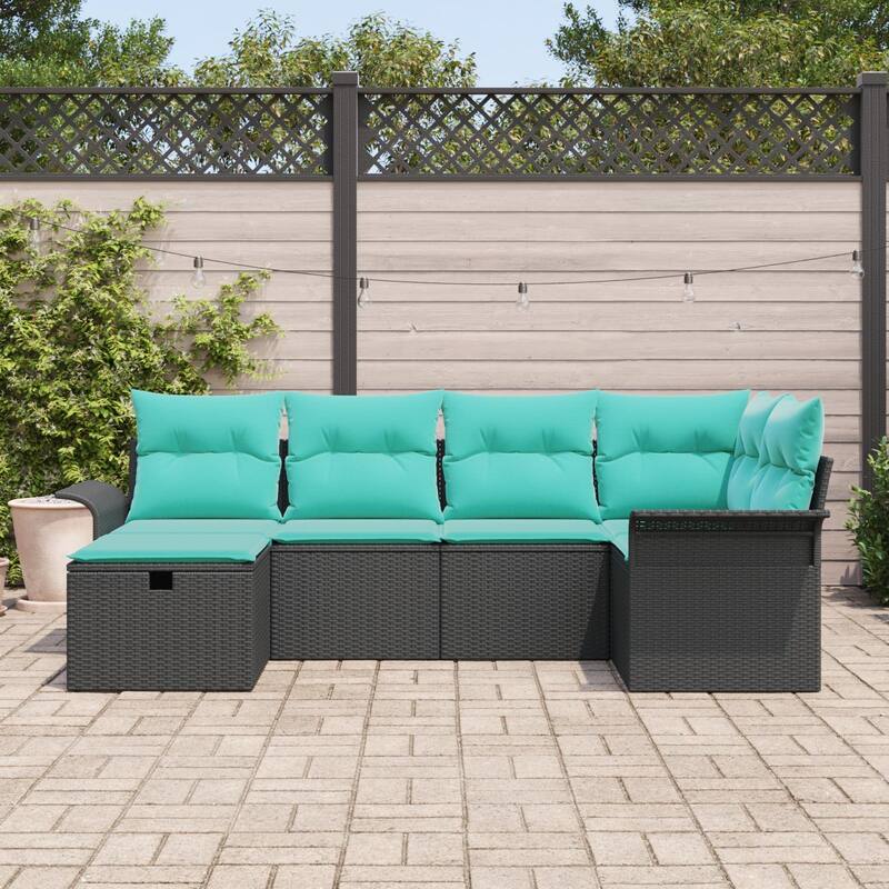 vidaXL 6/7 Piece Garden Sofa Set with Cushions - 95.5×52.2×27.2