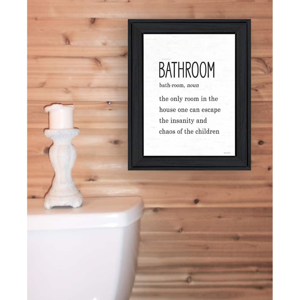 TrendyDecor4U Contemporary "Bathroom Escape" Framed Print Wall Art