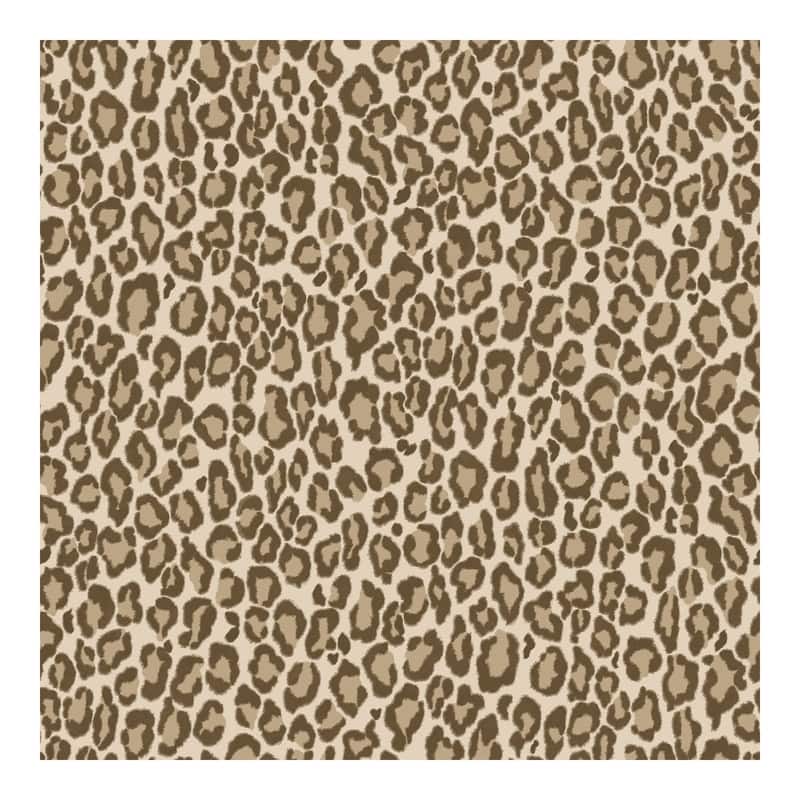 ESTA Home Cicely Brown Leopard Skin Wallpaper - 20.9 x 396 x 0.025
