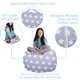 preview thumbnail 152 of 187, Kids Bean Bag Chair Cover Stuffed Animal Storage or Toy Organizer