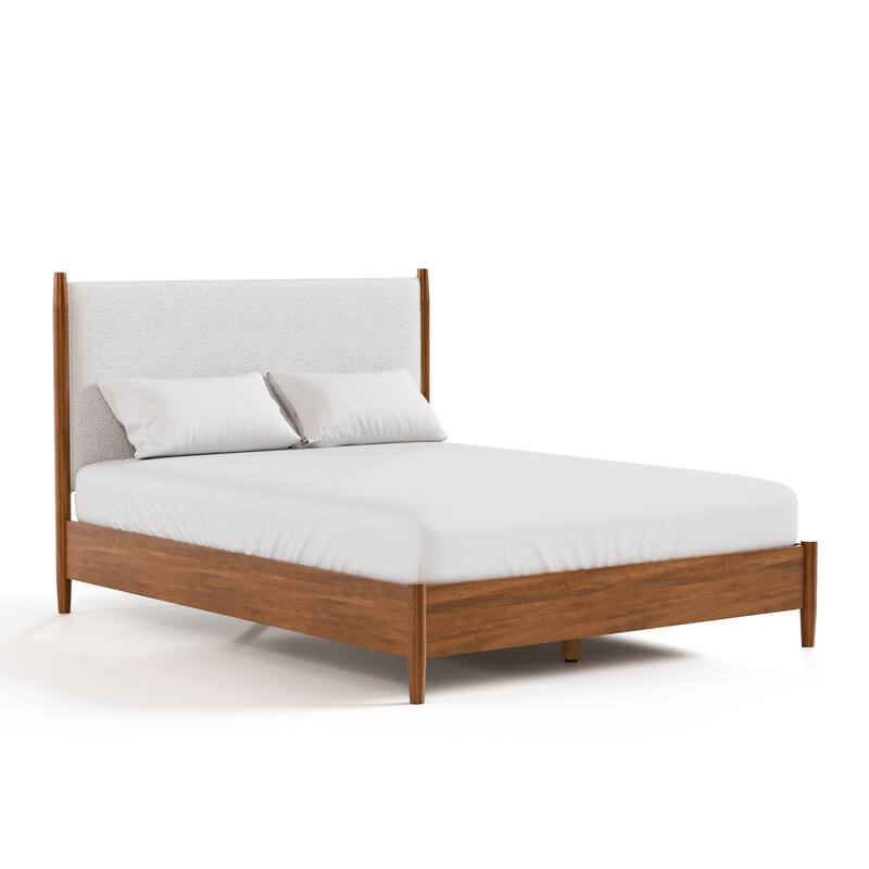 Furniture of America Beau Midcentury 6-Piece Walnut Queen Bedroom Set