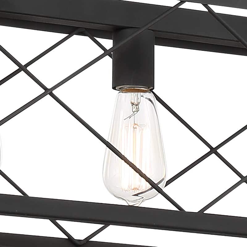 7-Light 48In Linear Modern Farmhouse Kitchen Chandelier - 48''