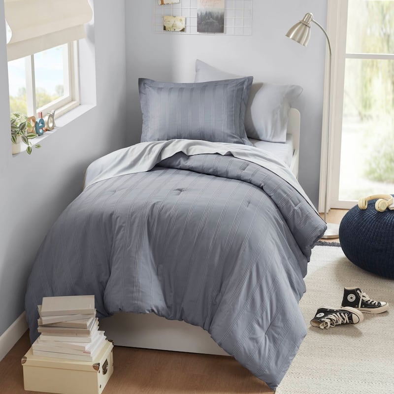 Chelsea Square Logan Woven Striped Comforter Set